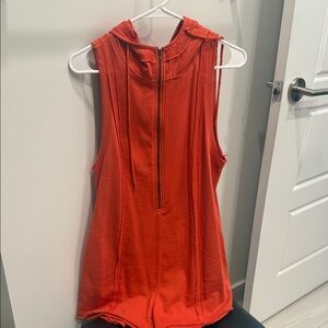 Sleeveless Orange Women's Top